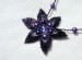 Fialový květ - náhrdelník